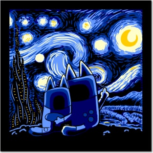 Bluey Bluey Night Posters and Art